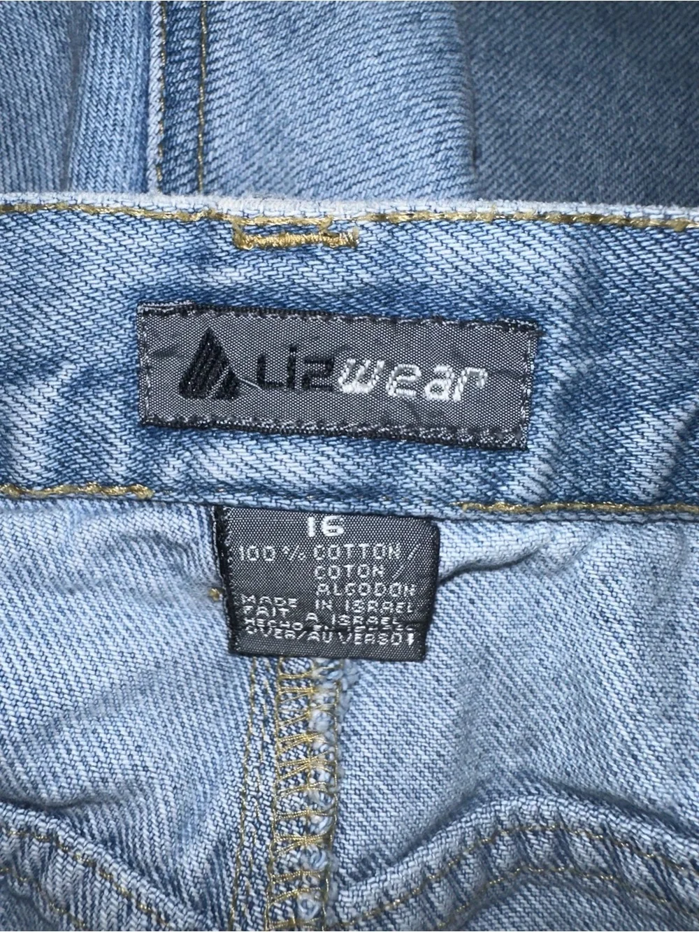 Vintage Lizwear Denim Shorts Size 16